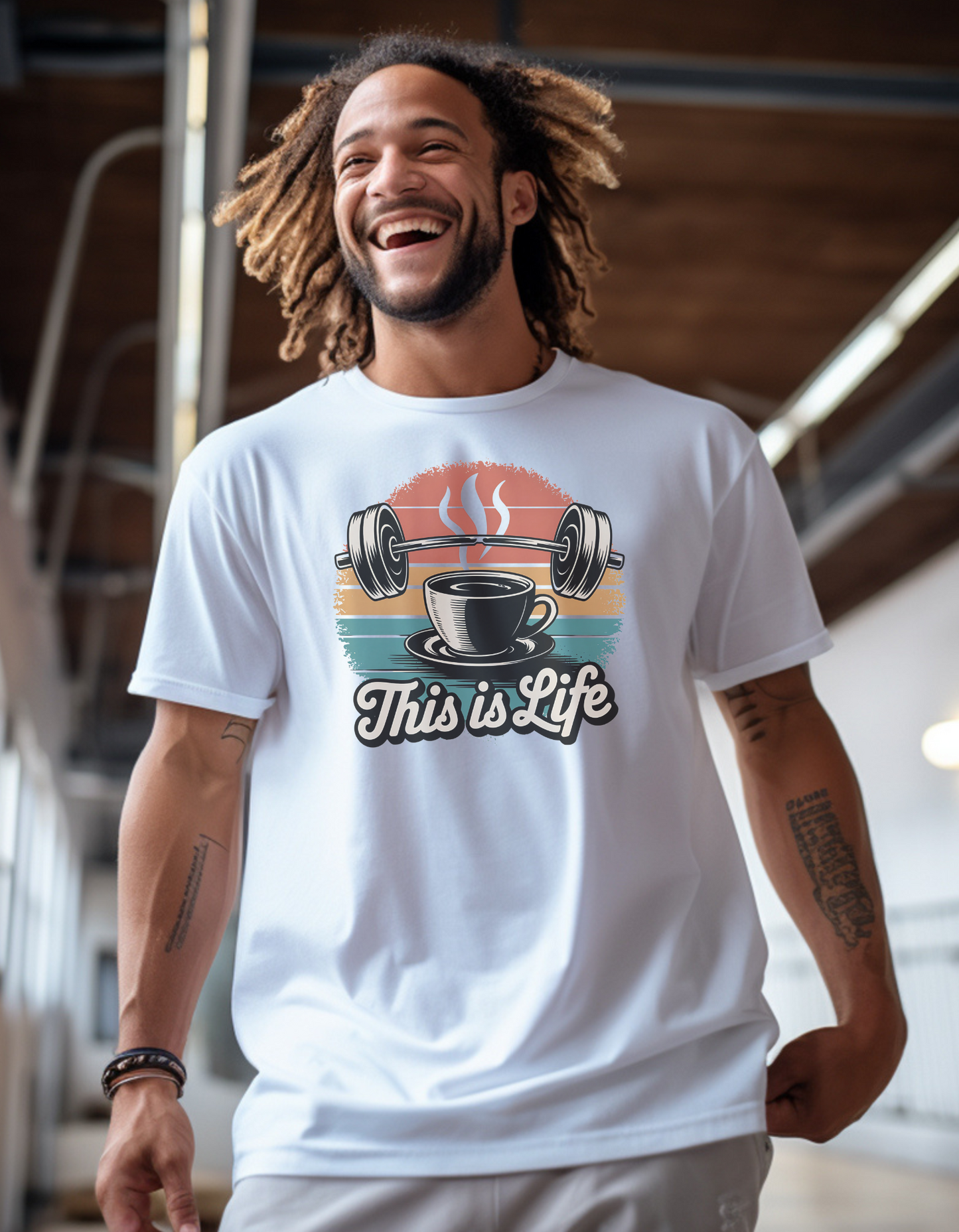 Retro Coffee & Lifts Unisex T-Shirt