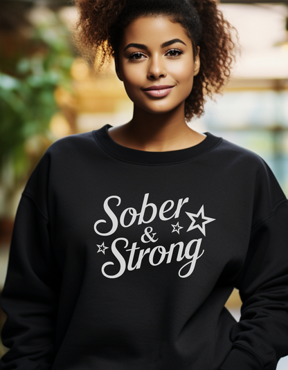 Sober & Strong Classic Unisex Crewneck Sweatshirt